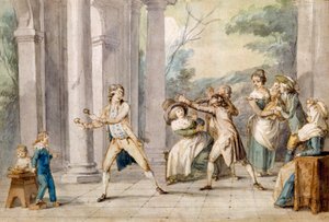 「ブラインドマンズバフ」のゲーム、c.late C18th